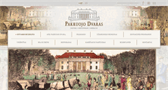 Desktop Screenshot of pakruojo-dvaras.lt